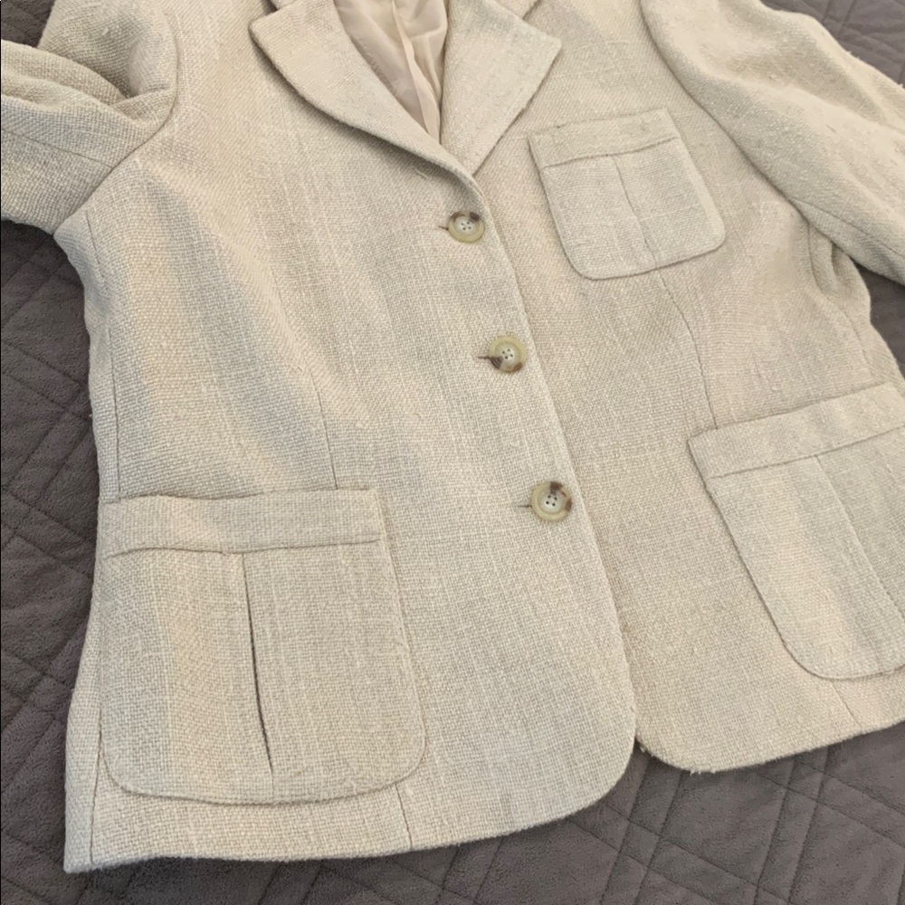 Ralph Lauren Tan Silk Jacket/Blazer size 14 - Picture 11 of 17